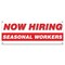 Signmission Now Hiring Seasonal Workers Banner Apply Inside Accepting Application Single Sided B-30303 - alternate 1
